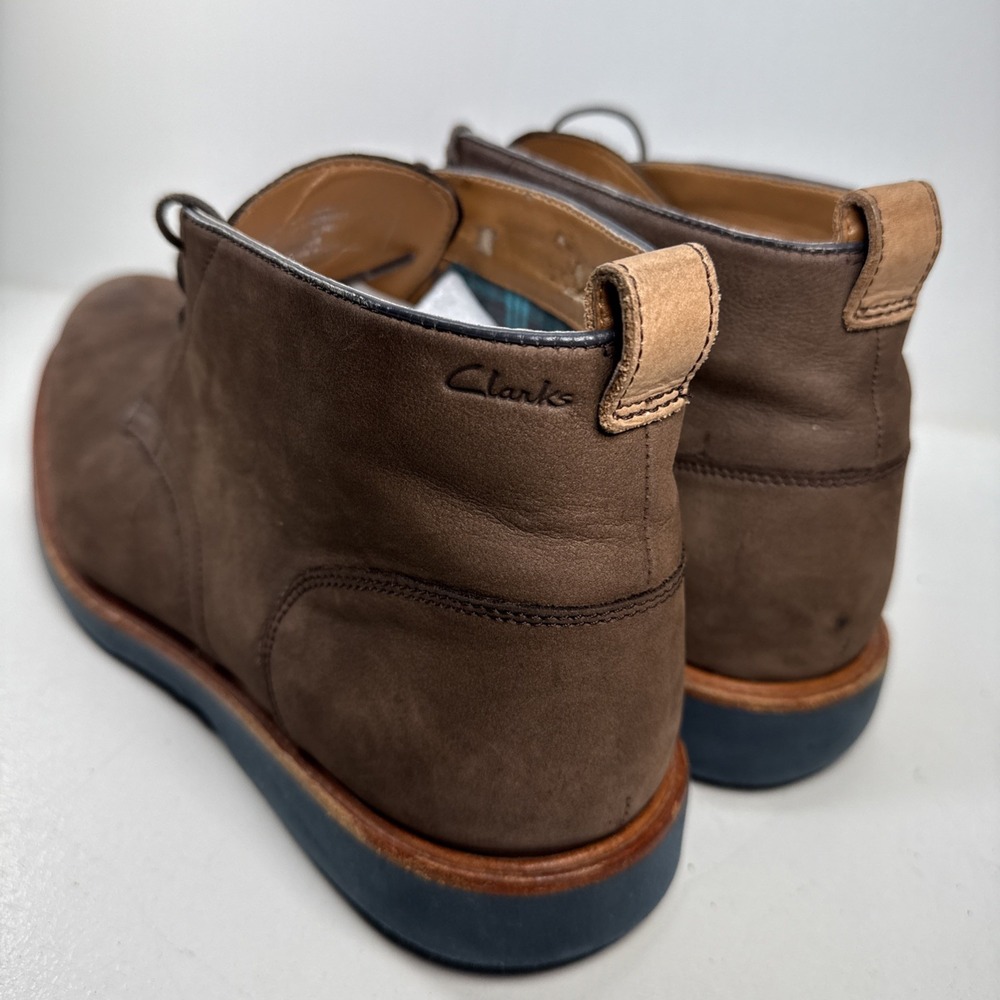 Clarks Mens Hommes Shoes Casual Lace Up Beeswax Brown Size 13M Boots - Picture 4 of 14